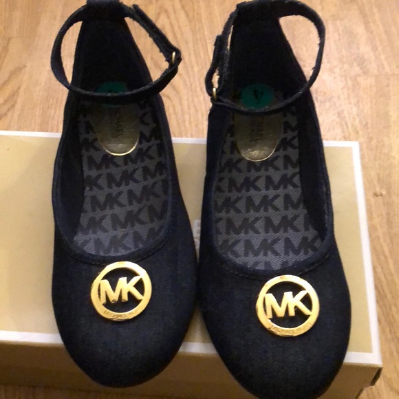 michael kors denim flats